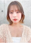 ボブ/ブリーチなし/髪質改善/イノアカラー/韓国ボブ/立川ボブ