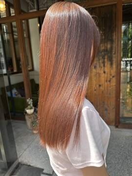 へアサロンアンドカフェガーデン(hair salon&cafe GARDEN) オレンジカラー/ブリーチなしカラー
