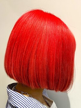 アズールサン 草加西口店(azule-sun) ダブルカラー,ピンクレッド,ボブ【草加】