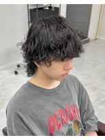 ジーニー 新百合ヶ丘(Genie)&nbsp;ダークアッシュニュアンスパーマ韓国マッシュベリーショート