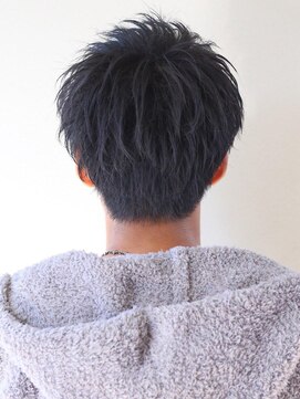 リップス 自由が丘(LIPPS) メンズショートツーブロックニュアンスカールマッシュ