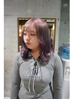 シィーム(cime) ピンクラベンダー ハイトーン ダブルカラー