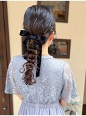 hair arrange あみおろしスタイル