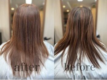 フィールアットホーム(FEEL AT HOME)の写真/【東区役所駅徒歩6分】髪のダメージにお悩みの方へ☆サロンに行った日だけでなく日常がお気に入りの髪に。