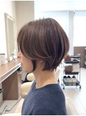 大人可愛いショートボブ◎30代40代50代