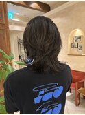 メンズロング ニュアンスパーマ メンズレイヤー 銀座