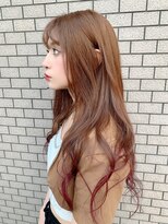 リア(Lia by KENJE) イメチェン/ピンクベージュ/前髪/中央林間