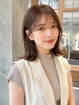ルポシノエル(rupo si Noel)&nbsp;ミディアム_シースルーバング_艶感チョコブラウン