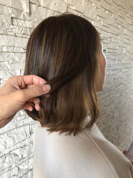 ブランシェ神領店 インナーグレーパール×ハイライト《高橋》