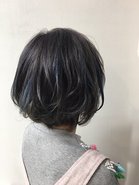 ルノン フィージュ(LUNON fieju) 【LUNON fieju】エアリーグレージュ×ブルーメッシュ