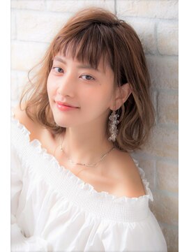 ソア 武蔵小杉(SOAR) 毛先パーマネオウルフ小顔外ハネボブアッシュブラウン