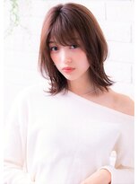 ソア 武蔵小杉(SOAR) 前髪大人かわいいココアブラウンレッドゆるふわフリンジウェーブ