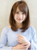 【小顔効果抜群◎大人可愛いひし形レイヤー×艶カラー】ルヴア