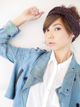 テラス 三宮店(TERRACE) ショートでアレンジターバン