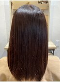 【美髪矯正】柔らかくまとまるセミロング