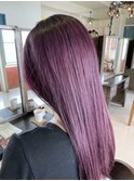 ケアブリーチ/パープルカラー/韓国ヘア/ケラスターゼ