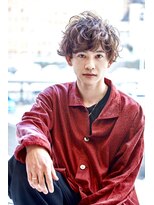 クレスト 近江八幡店(CREST)&nbsp;マッシュツーブロックメンズパーママッシュウルフメンズカット