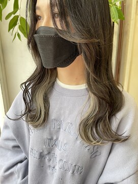 アン(Hair make un) 【インナーカラー】ホワイトベージュ♪♪