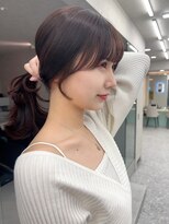 ロンド マーレ 天神大名店(Lond mare)&nbsp;大人ガーリー　韓国ヘア　レイヤーカット　顔まわりカット　韓国