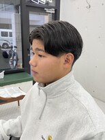 ウェルネス(Wellness)&nbsp;ニュアンスパーマ、センター分け