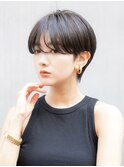 青山 表参道 ショートカット 30代40代 チョコレートブラウン