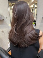 サイン 表参道(SIGN)&nbsp;レイヤーカットグレージュカラーデザインカラーシルキーベージュ