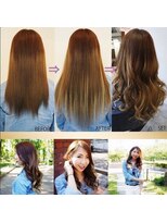 ヘアアンドメイク サファイア 豊橋店(ヘア&メイク SAPPHIRE)&nbsp;#ビフォーアフター#豊橋#グラデーションカラー#プルエクステ