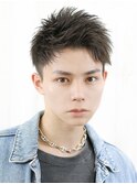 短髪ジェットモヒカンツーブロックショートワイルド