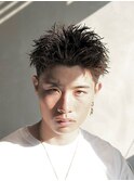 テーパーフェード×スパイキーショート