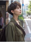 ☆オリーブグレーココアベージュ小顔クラゲヘアー/黒髪/髪質改善