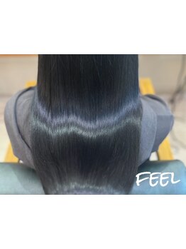 ≪JR円町駅徒歩3分≫髪質に合わせた施術をご提案◎髪に優しく、自然で艶感たっぷりのストレートヘアに…。