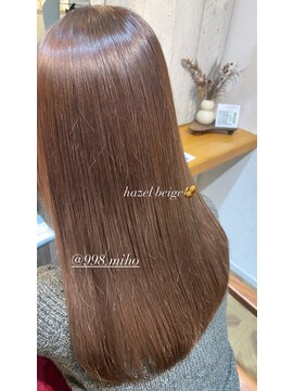 ヴァネッサ VANESSA ヘーゼルベージュブラウンカラー水素トリートメント×MIHO