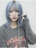 ブルーシルバー(渋谷/ハイトーンカラー／ダブルカラー／原宿)
