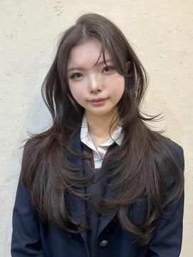 アンカーバイナチュラル(anchor by natural) 韓国風/レイヤー/小顔/前髪カット/髪質改善/グレージュ/透明感