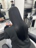 カット+ストレートパーマ(縮毛矯正)+炭酸泉Spa【￥13750】