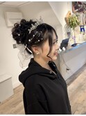 ふわふわお団子/成人式ヘアセット