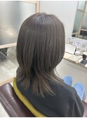 ミディアムウルフ × アッシュグレー