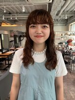 カフ(CAF)&nbsp;CAF FUKO ロングパーマ/明るめベージュカラー/大阪心斎橋