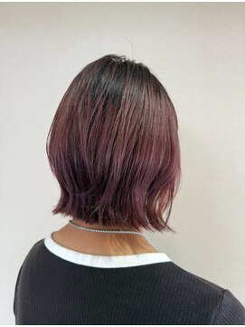 ヘアーアートミュージアム(Hair Art Museum) 切りっぱなしニュアンスレイヤー/パープルブラウン