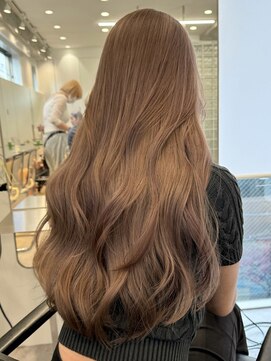 サンクマーケット 渋谷(cinq MARKET) 渋谷ミルクティーベージュハイトーンカラーヘーゼルベージュ30代