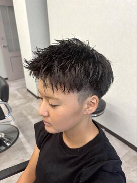 コードバイケンジ 戸塚(CODE by KENJE) 爽やかアップバングスタイル