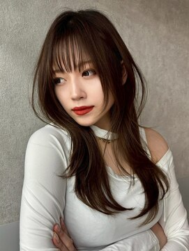 アスター 天神大名店(Aster) 小顔に見えるトレンドヘア/黒髪/オリーブグレー/ココアベージュ