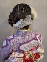 ラトリエコンタン(L´atelier Content)&nbsp;【asuka】七五三ヘア　成人式ヘア　卒業式ヘア　和装洋装　金箔