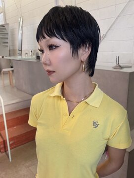 カシェ ホリエ(CACHE HORIE) ショートレイヤー / ショートカット / 黒髪 / 牧野