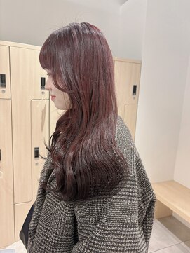 モリオフロムロンドン 大宮店(morio from London) 【坪井】ケアブリーチ ×レッド