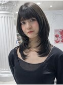 レイヤーカット/透明感カラー