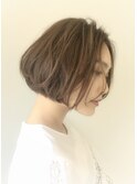 【sheta/ AI】小顔センターパートゆるくしゃボブ