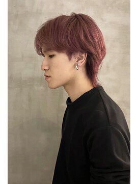 イル(ill) メンズ ウルフ ピンク 大須 ブリーチ