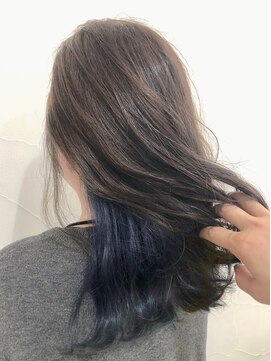 ネオリーブアオバ 高田馬場店(Neolive aoba) 【高田馬場/aoba】インナーカラーブルーブルー