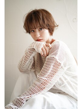 マセナ(Masena) ゆるふわショートボブ×ヘーゼルベージュ